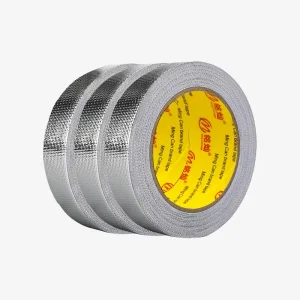 Strong Adhesion Fireproof Patching Glass Fiber Aluminum Foil Tape for Ductwork Sealing Sealant HVAC Dryer Vents