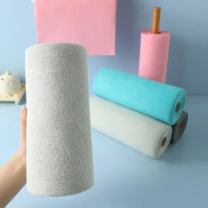 Tear Away Towels Microfiber Cleaning Cloth Roll Reusable and Washable Cloths for Kitchen