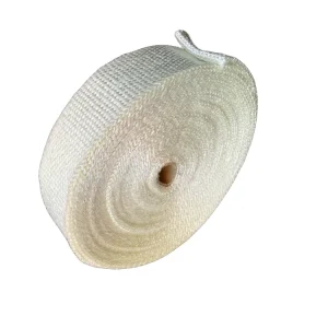 Texturized Fiberglass Woven Tape Bending Cutting High Temperature Resistance 550C 1.0 3.0mm Thickness 19 100mm Width for