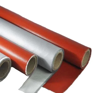Thermal Fireproof Insulation Waterproof 300G Fiberglass Silicone Coated Cloth High Silica Fabric