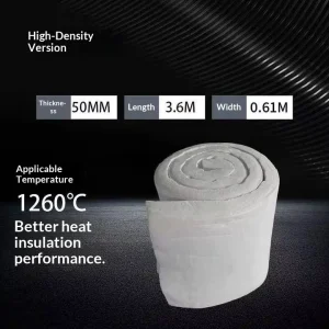 Thermal Insulation Aluminum Silicate Needle Punched Blanket Fire Retardant Coating Pipe Thermal Insulation Model XS24311 350C