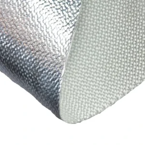 Thermal Insulation Fireproofing Aluminum Fiberglass Fabric Rolls Coated Aluminum Foil Fiberglass Cloth