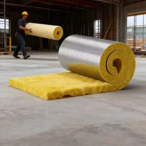 Thermal Insulation Glass Wool Aluminum Foil Thick Glasswool Insulation Acoustic Fiberglass