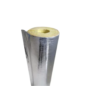 Thermal Insulation Glasswool Pipe Insulation Foil Cover Glass Wool Fiber Tube Shell