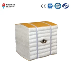 Thermal Insulation White Ceramic Fiber Module Blanket Folding Module 1260/1350/1430C ST Grade 2-5mm Fiber Diameter Furnace