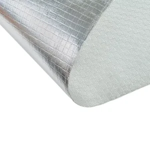 Thickness 0.43-0.7mm Aluminum Foil Fiberglass Cloth Laminate Aluminum Foil Coated Fiberglass Fabric