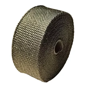 Titanium Basalt Fiberglass Exhaust Heat Wrap Tape for Header Pipe
