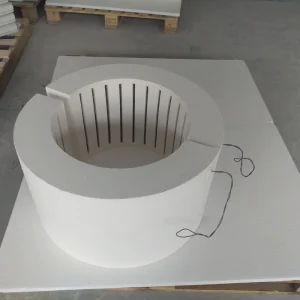 Tube Furnace Ceramic Fiber Refractory Chamber Heating Module With Resistance Wire