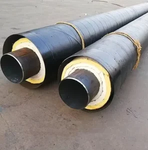 Underground Direct Buried Eco-Friendly Municipal Use Steam Insulation Pipe 3PE Jacket Glass Rock Wool Pre-insulated Steel