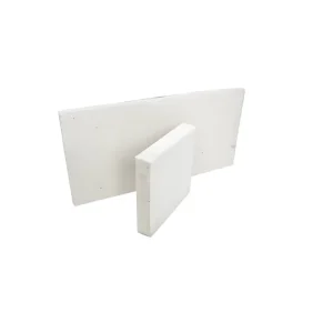 Vacuum Formed Alumina Ceramic Fiber Board High Thermal Conductivity Uniform Density Smooth Refractory Ceramic Parts Cutting
