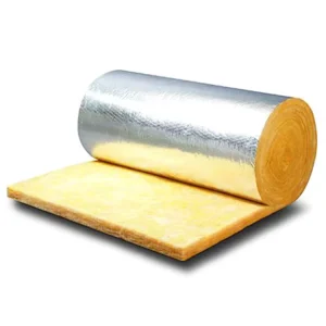 Wall or Roof Thermal Insulation with Aluminum Foil Veneer Glass Wool Blanket or Roll or Fiberglass Wool Coil Felt