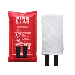 Waterproof Fireproof 1M X 1M Fiberglass Fire Blanket Survival Fire Shelter for Home Safety Equipment Box BBQ Accessories