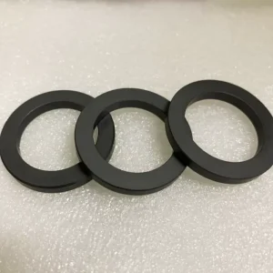 Welding and Cutting Processed Wear Resistant SiC SSiC Silicon Carbide Seal Ring Atmospheric Pressure Ceramic Ring Parts