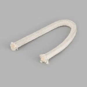 White Ceramic Fiber Gland Packing Rope ST Grade Custom Length 6mm-50mm Thickness 650C-1000C Working Temp Heat