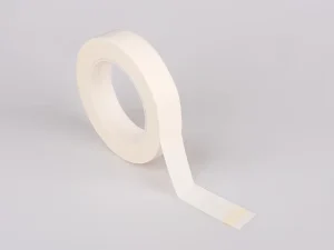 White Fiberglass Single Sided Heat Resistant Electrical Tape 33m High Tensile for Coil Winding Cable Binding