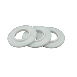 White PTFE Flat Gasket Sealing Ring Industrial Electrical Equipment Machines Custom Size