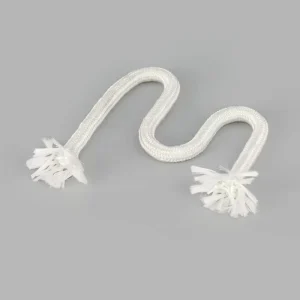 White Square Ceramic Fiber Gland Packing Rope ST Grade Heat Insulation 650-1000C Custom Length Thermal Fiber