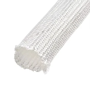 Wire Insulation Thermal High Temperature Resistant Fireproof Fiberglass Braided Sleeve with Cutting Service for Hose Protection
