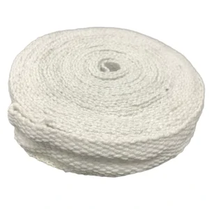 YFCFT ST Grade High Temperature Performance 1050C Plain Woven Al2O3+SiO2 Refractory Ceramic Fiber Ribbon Tape 2 5um