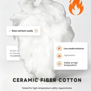 ZAME High Temperature Resistant Ceramic Fiber Cotton for Loose Filling Insulation Furnace 1260 Working Temperature Thermal